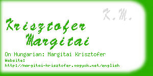 krisztofer margitai business card